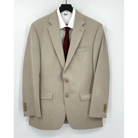 RALPH RALPH LAUREN jacket blazer sport coat tan beige 42L - Picture 2 of 13